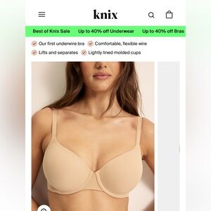 NWT Knix Bra Size 40B